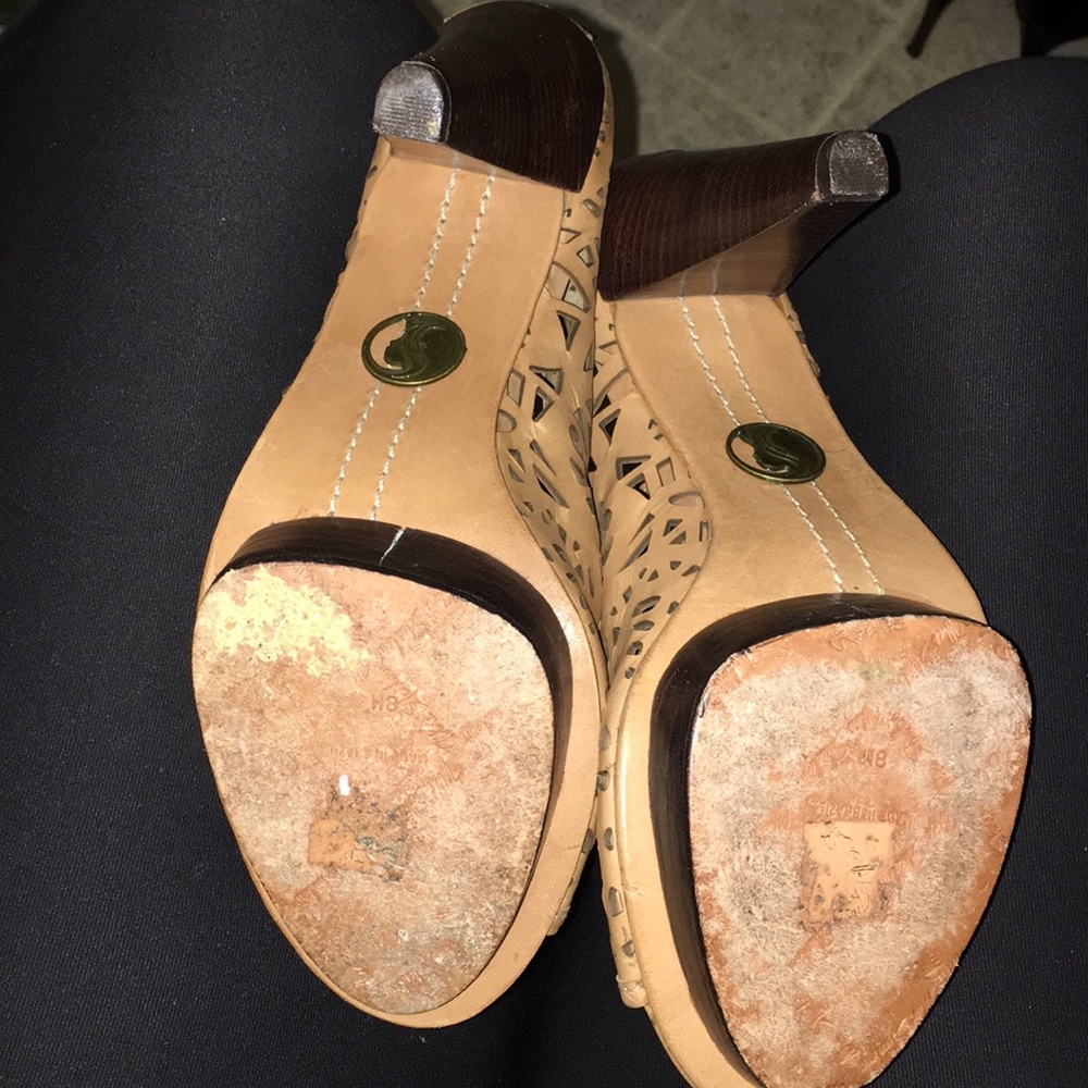 Mea Shadow Tan Nelita Platform Cut Out Booties View 6